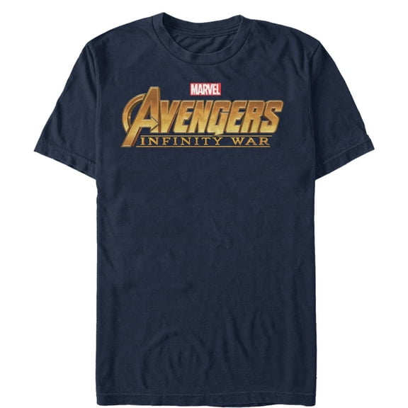 Men's Marvel Avengers: Avengers: Infinity War Classic Text Graphic Tee Navy Blue Small