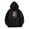 thumbnail image 2 of Femmes Plain Basics Brushed Letters Ample Fit Sweatshirts Manches Longues Poches Épaules Pulls, 2 of 3