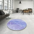 thumbnail image 3 of Ahgly Company Indoor Square Patterned Light Slate Blue Area Rugs, 8' Square, 3 of 6