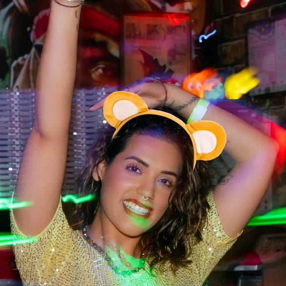 ELAYARD Bear Ears Headband, Light Brown, Cute and Comfortable for Beauty