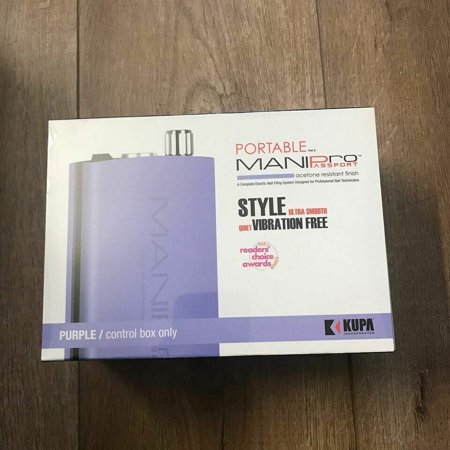 Kupa ManiPro Passport Portable Nail File Drill - Purple Control box only