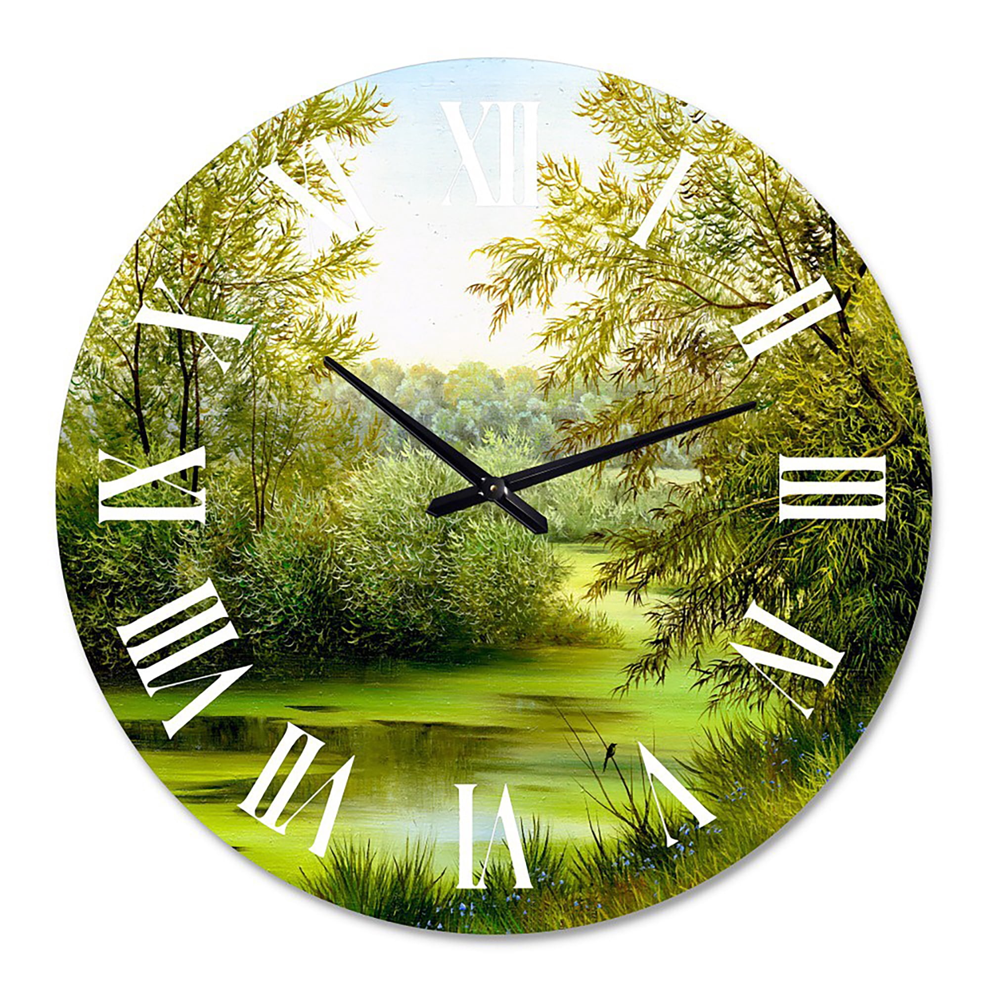 Designart 1 in Quartz Country Wall Clock