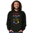thumbnail image 5 of Keep Calm and Play PACMAN Hoodie Sweatshirt Women Men Brisco Brands S, 5 of 6