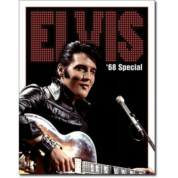 Tin Sign Elvis '68 Special 12.5x16 in