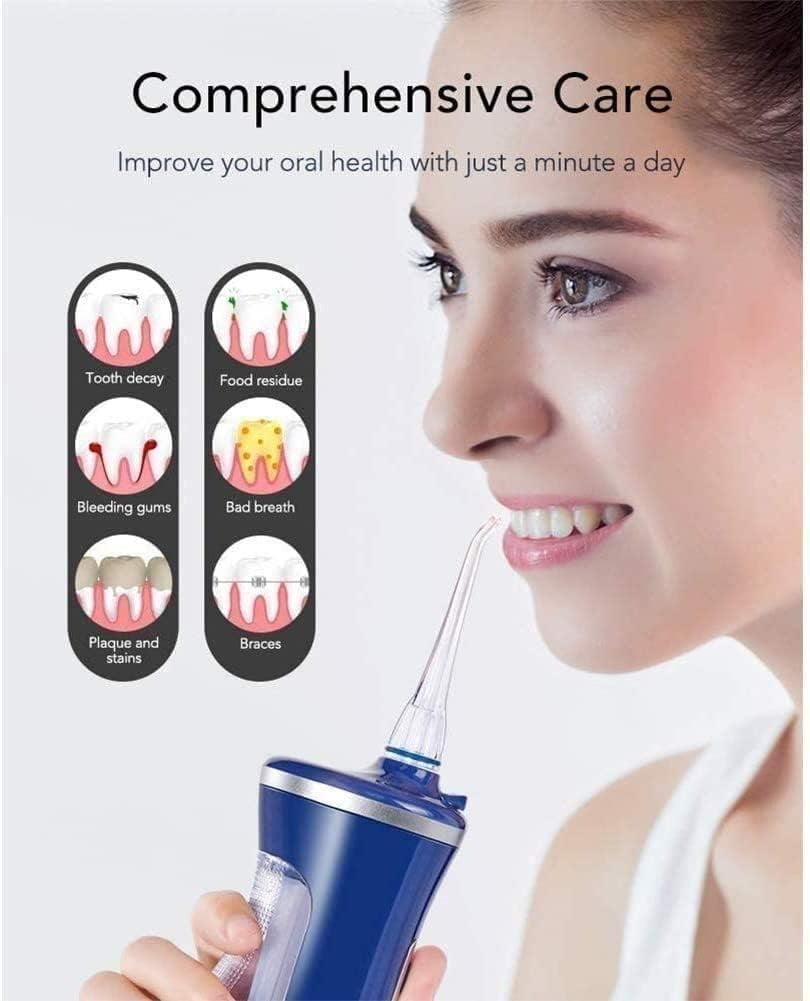Water Flosser for Teeth Gums & Braces Care Water Resistant,Cordless & Travel Ready, Deep Clean,Fresh Breath & Healthier Smile,Refillable 240mL,3 Modes