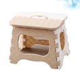 thumbnail image 4 of Folding Stool Portable Convenient Small Creative Simple Foldable Stool for Home (White Small Size), 4 of 8