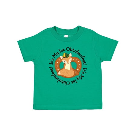 

Inktastic 1st Oktoberfest Woodland Fox Gift Baby Boy or Baby Girl T-Shirt