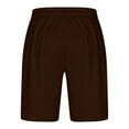 thumbnail image 6 of Cmfcve Men's Plus Size Shorts Pocket Elastic Waist Home Pants Versatile Durable Gym Shorts, 6 of 6