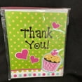 thumbnail image 2 of Creative Converting Cupcake Party Thank You Notes, 8 Count, Multicolor Hearts, 2 of 3