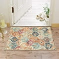 thumbnail image 5 of Moroccan Trellis Area Rug 2x3ft, Entry Rug Non-Slip Indoor Door Mat, Small Oriental Accent Throw Rug for Bedroom, Cream, 5 of 7