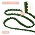 thumbnail image 2 of Uxcell 8.5 Yards Pom Pom Trim Ribbon, 0.5" Wide Army Green Pom Pom Ball Fringe Trim Ribbon for DIY Crafts Curtain Clothes Pillow Home Decoration, 2 of 7