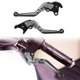 thumbnail image 3 of Par de palancas de embrague de freno de motocicleta plegables ajustables para Honda CB1300SF 2005-2013 tono titanio negro, 3 of 7