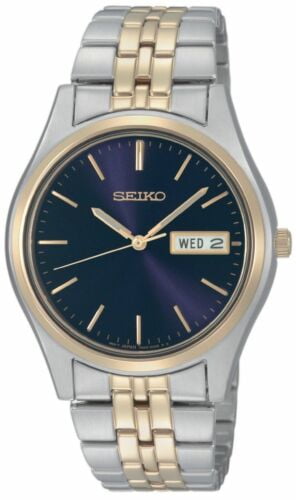 seiko 2 tone mens watch