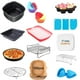 thumbnail image 2 of Accesorios para freidora de aire cuadrada de 5'5L, 7 pulgadas/8 pulgadas para Philips Cosori Ninja Gowise Airfryer, bandeja de papel pergamino desechable, abrazadera de disco de revestimiento, 2 of 6