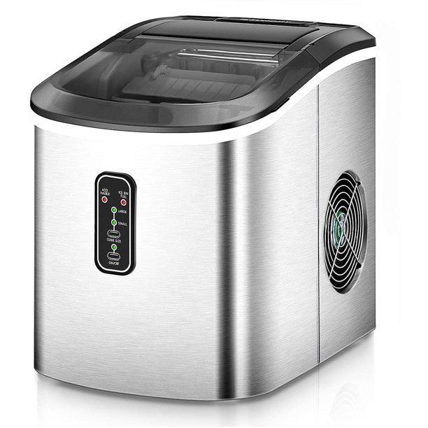 Euhomy Ice Maker Machine Countertop, Makes 26 lbs Ice in 24 hrsIce