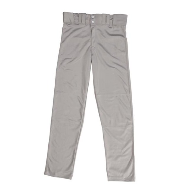 3N2 2540A-05-M Stock Pro-Weight Poly Pant-Open Hem, Grey - Medium