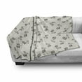 thumbnail image 3 of Motorcycle Soft Flannel Fleece Throw Blanket, Doodle Bikes Kids Cartoon Arrangement Hand Drawn Illustration, Cozy Plush for Indoor and Outdoor Use, 70" x 90", Charcoal Grey Eggshell, by Ambesonne, 3 of 6