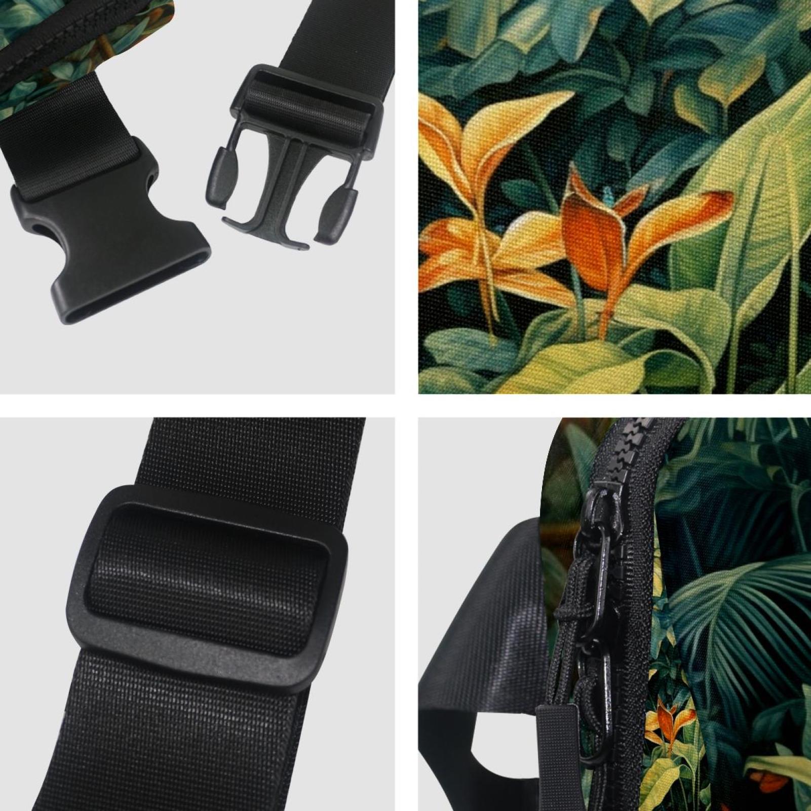 Tropical plants Lightweight Adjustable Fanny Bag Running Belt Waist Pack with Extension Strap Unisex