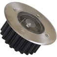 thumbnail image 3 of Lámpara solar LED para suelo, paquete de 4, luz exterior, luz de calle, luz enterrada, resistente al agua IP65 (blanco frío, redonda), 3 of 5