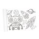 thumbnail image 3 of Rollo de dibujo para niños, desplazamiento de Graffiti de lápiz de colores, juguete educativo, dibujo artístico pegajoso, papel de pintura para colore Espacio de ensueño, 3 of 8
