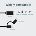 thumbnail image 3 of Cable tipo c y micro USB a USB OTG Adaptador portátil 2 en 1 adaptadores para teléfono móvil, 3 of 9