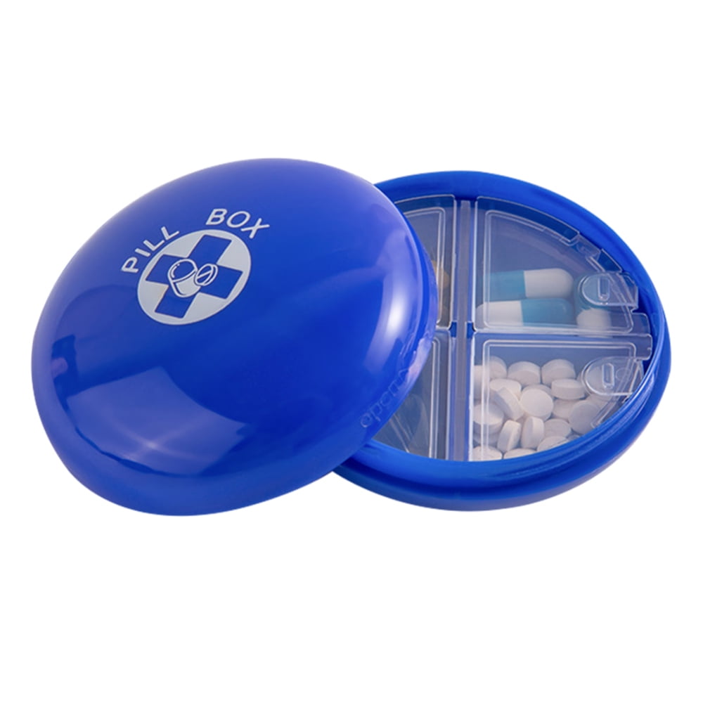 Drug Dispensing Box Travel Pill Organizer Box Portable Pill Case with 6