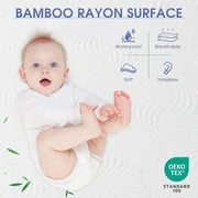 VANI 100% Waterproof Mattress Protector, Breathable Cooling Bamboo 3D Air Fabric Mattress Cover, Soft Noiseless Bed Cover, Machine Washable, 8-21'' Deep Pocket (California King)