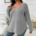 thumbnail image 6 of Diufon Women's Knitted Tops Oversized Long Sleeve Pullover Crewneck Shirts Casual Loose Comfortable Basic Blouses, 6 of 6