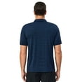 thumbnail image 3 of Little Donkey Andy Men's Golf Striped Polo Shirt with Short Sleeve Quick Dry Stretch Blue XL, 3 of 7