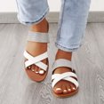 thumbnail image 4 of B91xZ Sandals for Women Recovery Slide Sandals Shower Slides Shoes,White 6.5, 4 of 5