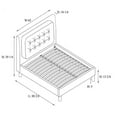 thumbnail image 2 of Colleen Queen Platform Bed, Grey, 2 of 5