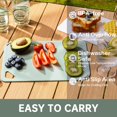 thumbnail image 3 of Juego de 3 tablas de cortar THETCHRY de plástico sin BPA con mango, 3 of 8