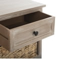 thumbnail image 4 of Safavieh Kids Herman Dressers Storage Unit with Wicker Baskets, White, 4 of 11