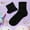 Black, variant on Women's Novelty Glitter Ankle Socks Ladies Bright Cotton Sock (Rose Gold One Size)