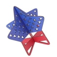thumbnail image 4 of Patriotic Wood Star Standing Blocks, Colorful 4th Of July Tabletop Decor Non Fade Reusable Durable Gift Boxwood  For Desktop Decoration, 4 of 8