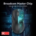 thumbnail image 6 of ATTACK SHARK X3 49g SUPERLIGHT Gaming Mouse, PixArt PAW3395 Sensor, BT/2.4G Wireless/Wired, 6 Adjustable DPI up to 26000, for Win10/11/Xbox/PS/Mac, 6 of 11