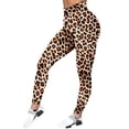 thumbnail image 5 of Trendfront Leopard Leggings for Women High Waist Allover Animal Print Full Length Fitted Casual Stretch Look Pants, 5 of 6