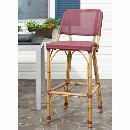 Safavieh Deltana Wicker Indoor-Outdoor Barstool