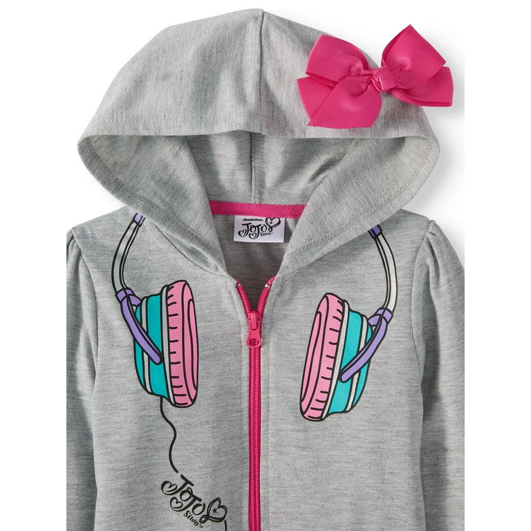 Nickelodeon JoJo Siwa French Terry Hoodie with 3D Bow Little
