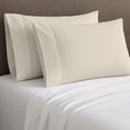 thumbnail image 3 of 100% Cotton Percale Pillowcases Cool & Crisp Standard Ivory by Color Sense, 3 of 13