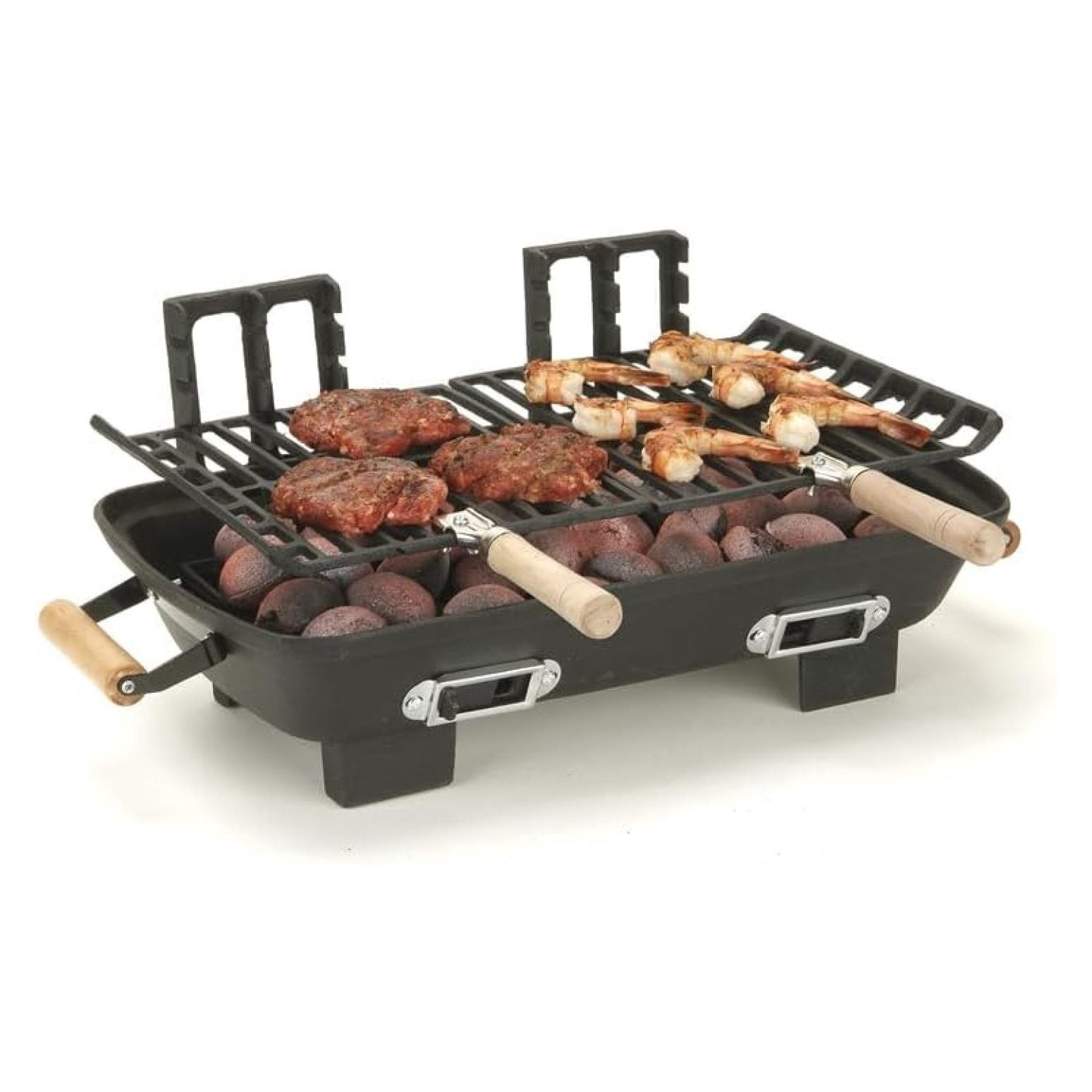 Marsh Allen 30052 Cast Iron Hibachi 10 by 18-Inch Charcoal Grill