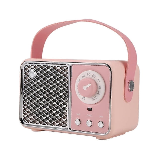 Bluetooth-högtalare Bärbar Ljudhögtalare Musik Trådlös Radio FM Mini Blootooth Audio Rosa
