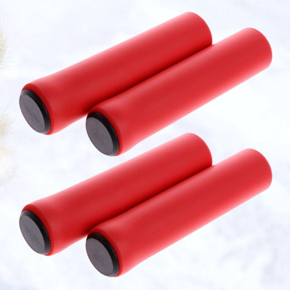YUNLIGHTS Cycling Handlebar Hand Covers Red Sponge 2 Pair