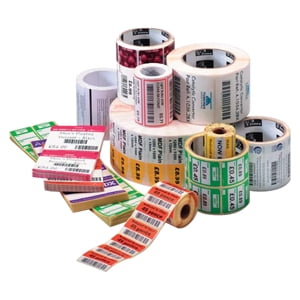 Zebra Label Paper 2 x 1in Direct Thermal Zebra Z-Perform 2000D 1 in core - 2
