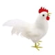 thumbnail image 3 of Escultura de gallo, decoración de patio, regalos para exteriores, figura de gallo, gallo divertido Blanco, 3 of 9