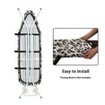 thumbnail image 4 of Kuiaobaty Ironing Board Cover with Elastic & Adjustable Hook and Loop Fastener, Polyester Spandex Fabric Iron Board Cover Standard Size, Leopard Print Grey, 4 of 5