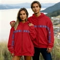 thumbnail image 1 of TaTaai Valentine's Day Unisex Hooded Sweatshirt, Long Sleeve Zip Up Printed Pullover, Casual Couples Wear Gift, 1 of 7