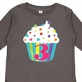 thumbnail image 4 of Inktastic 3rd Birthday Cupcake Boys or Girls Long Sleeve Toddler T-Shirt, 4 of 5