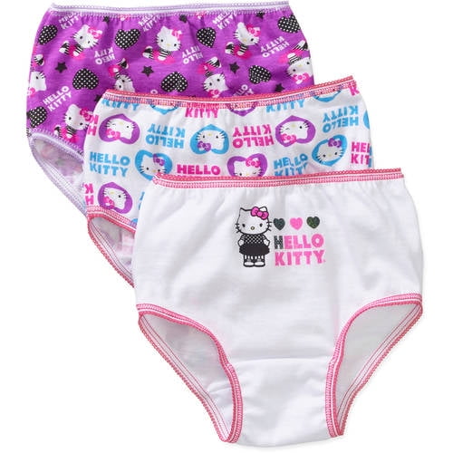 Hello Kitty Hello Kitty Underwear Panties, 3 Pack (Toddler Girls)