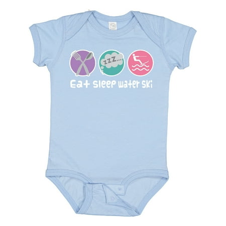 

Inktastic Water Skiing Eat Sleep Water Ski Gift Baby Girl Bodysuit